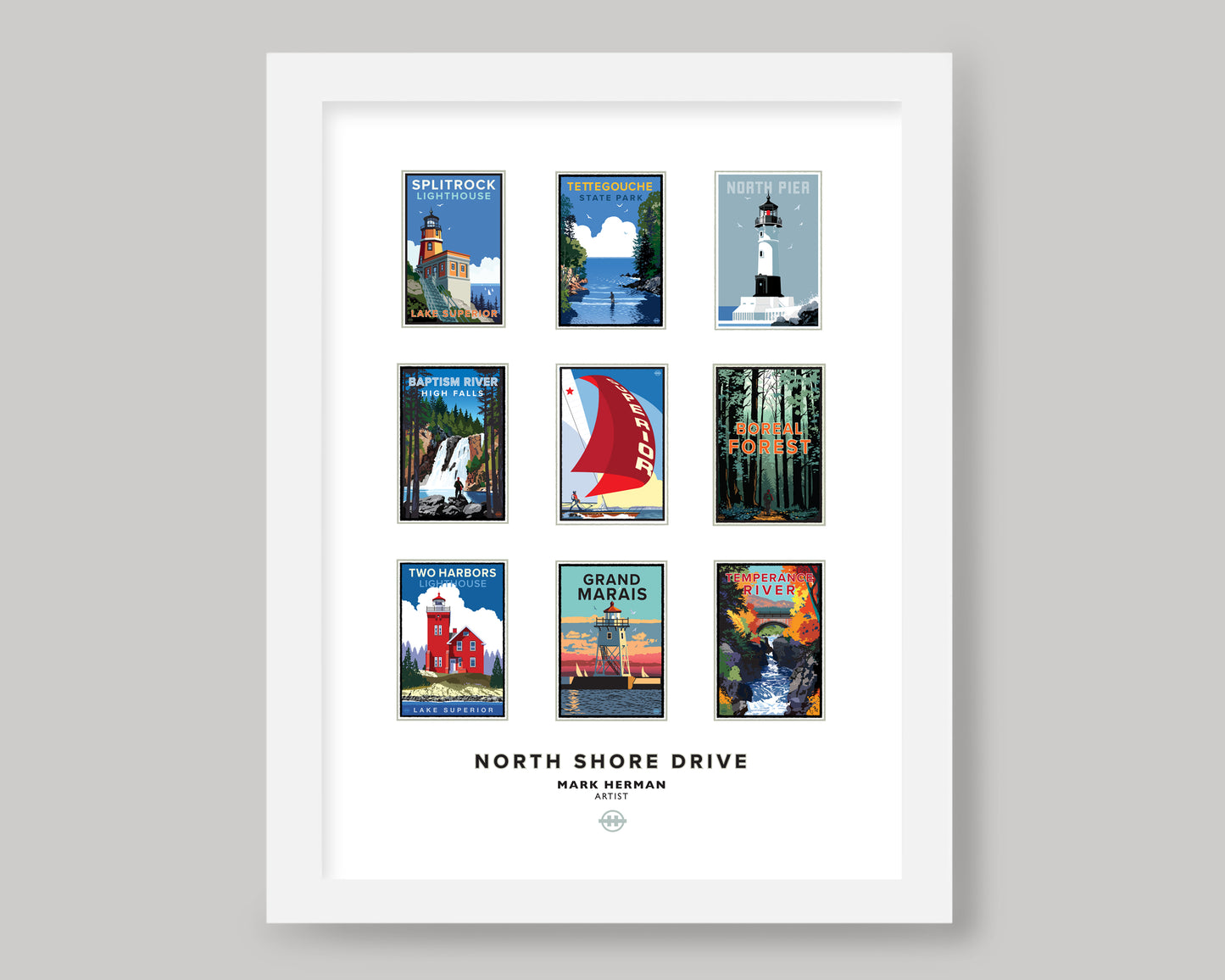 NORTH SHORE DRIVE || MINNESOTA LANDMARK ART PRINT
