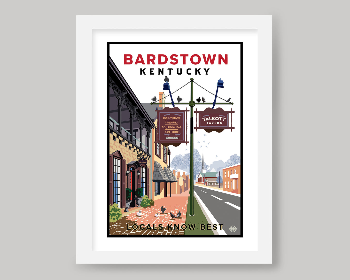 THE OLD TALBOTT TAVERN IN BARDSTOWN || KENTUCKY LANDMARK ART PRINT