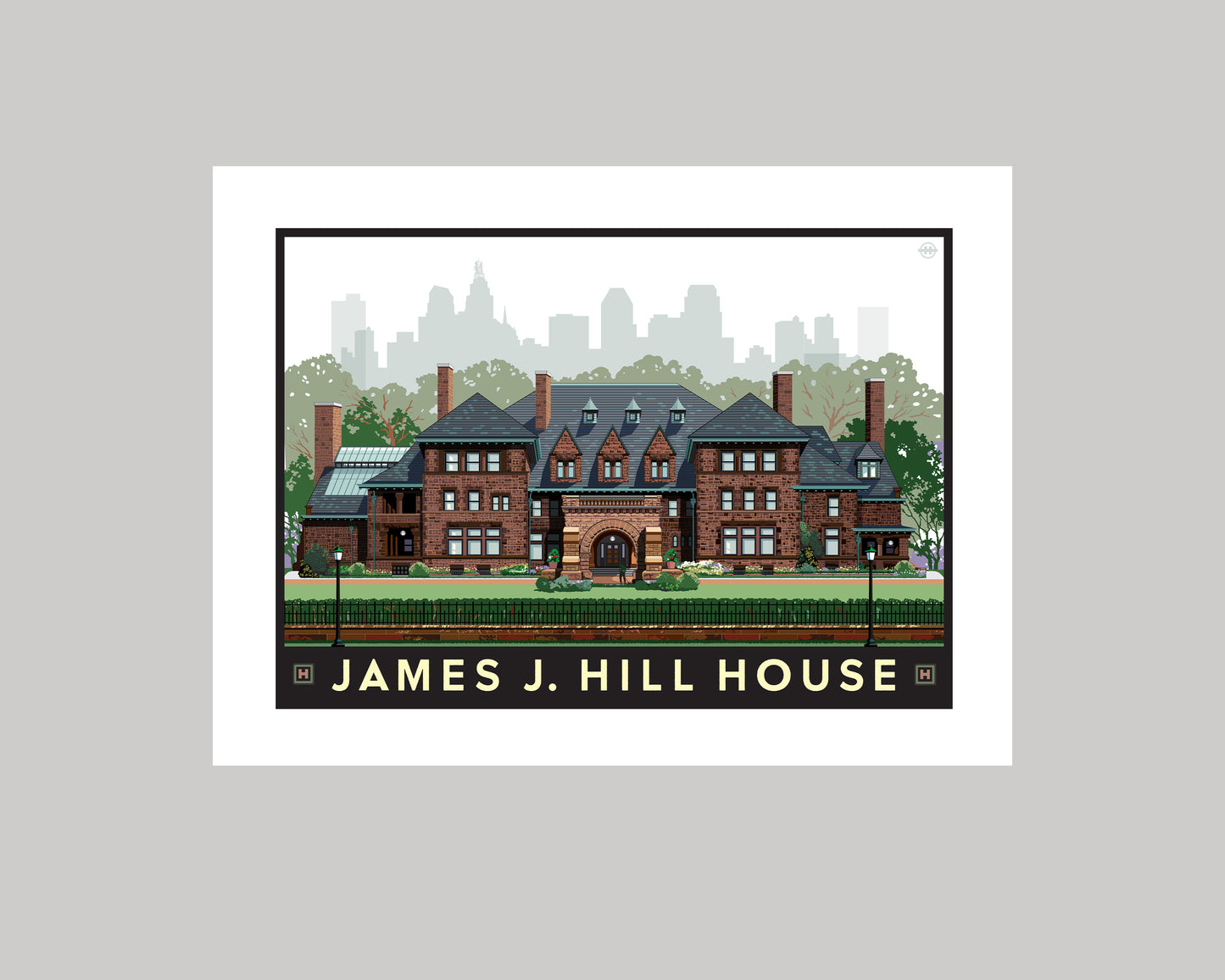 JAMES J HILL HOUSE || MINNESOTA LANDMARK ART PRINT