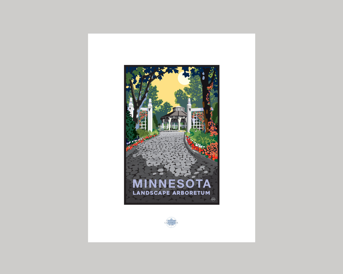 MINNESOTA LANDSCAPE ARBORETUM GAZEBO || MINNESOTA LANDMARK ART PRINT