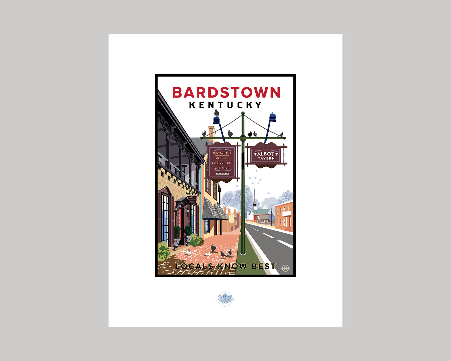 THE OLD TALBOTT TAVERN IN BARDSTOWN || KENTUCKY LANDMARK ART PRINT