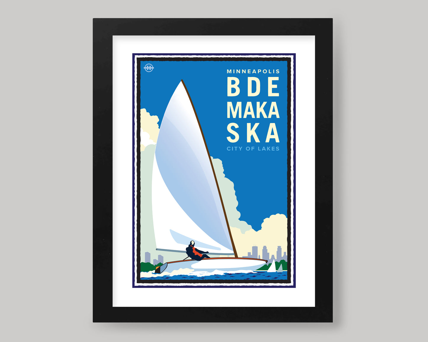 BDE MAKA SKA SAILING || MINNESOTA LANDMARK ART PRINT