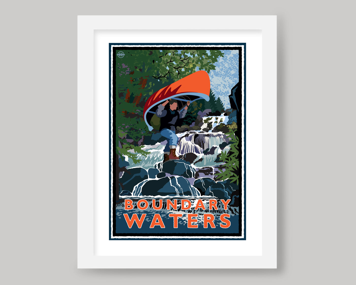 BOUNDARY WATERS CROSSING || MINNESOTA LANDMARK ART PRINT