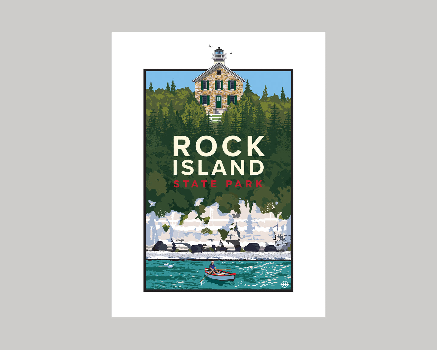 ROCK ISLAND STATE PARK - DOOR COUNTY|| WISCONSIN LANDMARK ART PRINT
