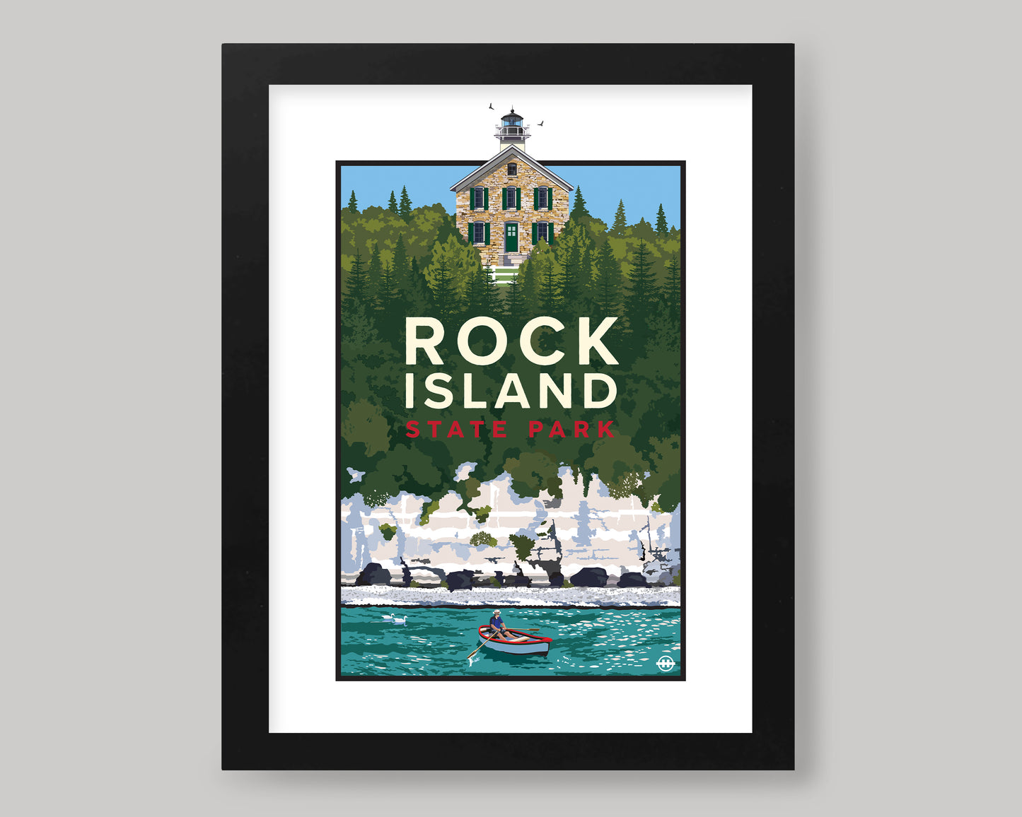 ROCK ISLAND STATE PARK - DOOR COUNTY|| WISCONSIN LANDMARK ART PRINT