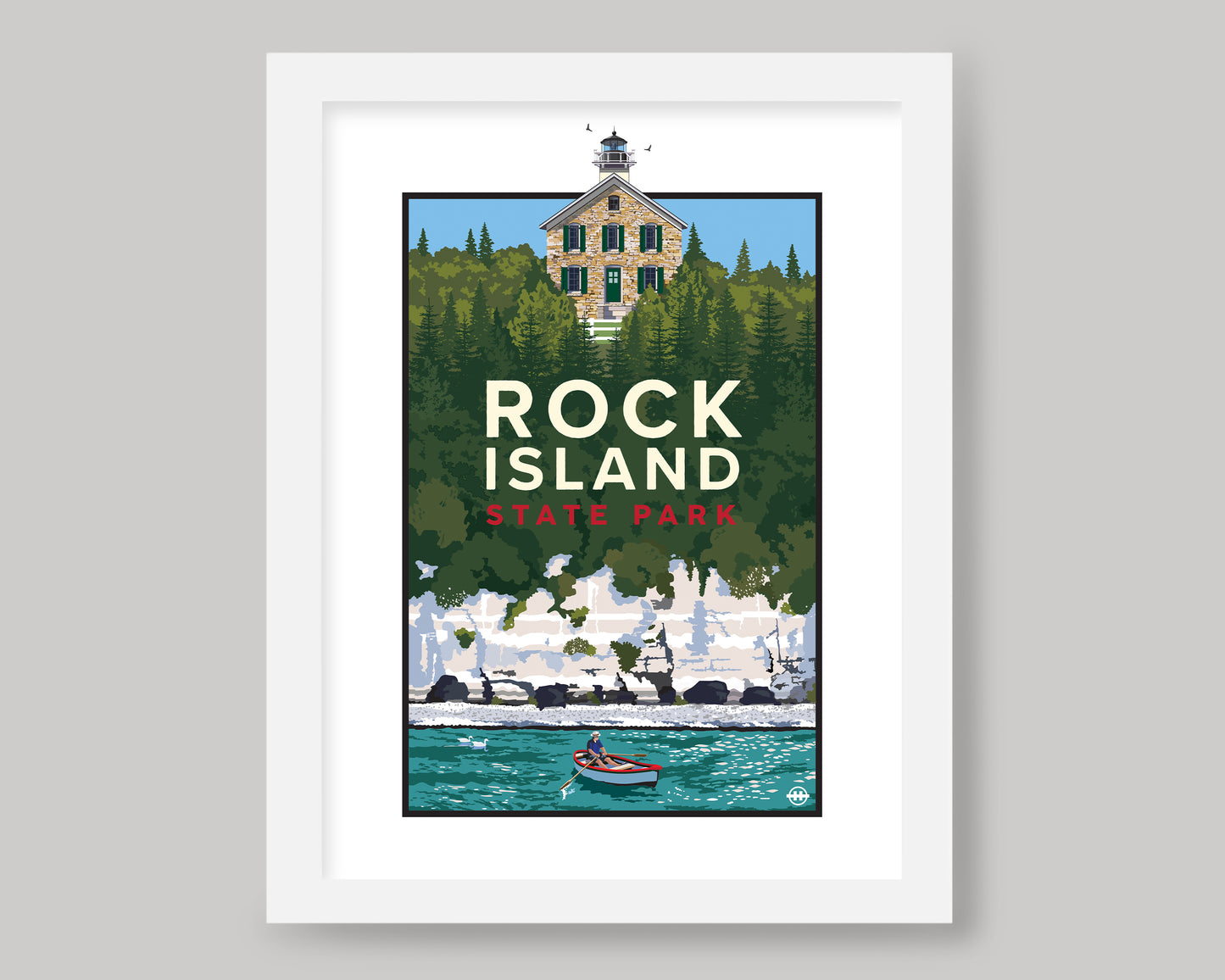 ROCK ISLAND STATE PARK - DOOR COUNTY|| WISCONSIN LANDMARK ART PRINT