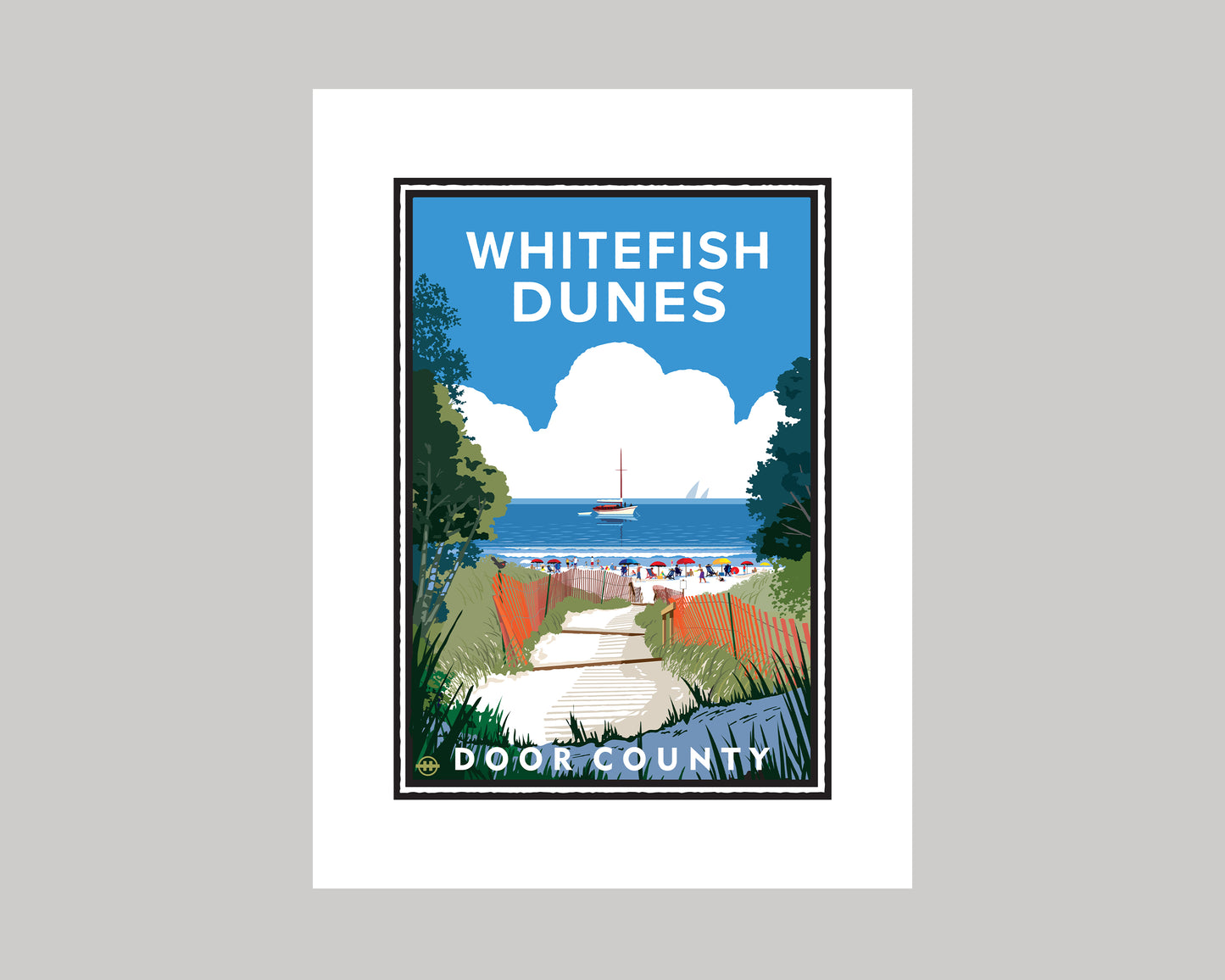 WHITEFISH DUNES DOOR COUNTY || WISCONSIN LANDMARK ART PRINT