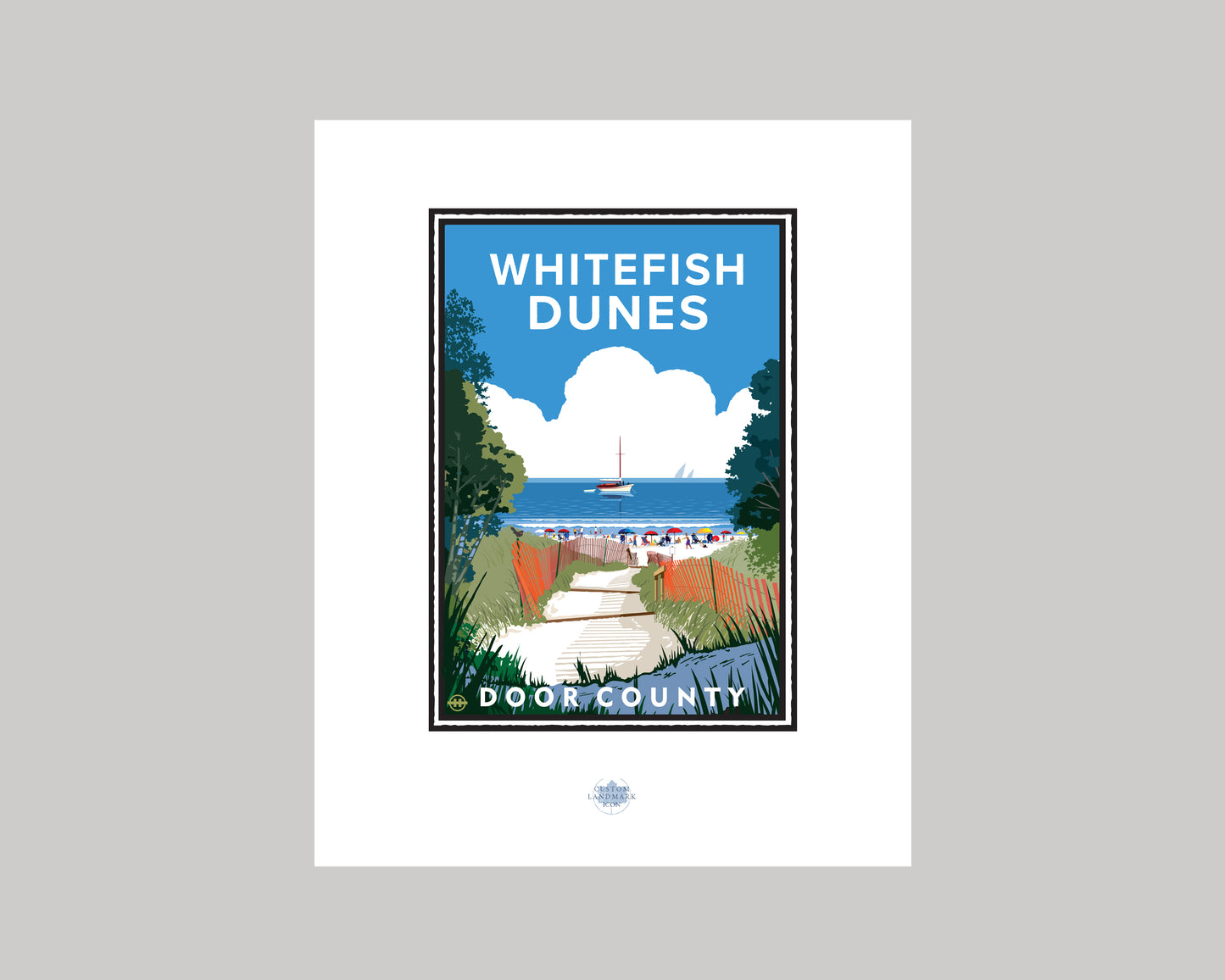 WHITEFISH DUNES DOOR COUNTY || WISCONSIN LANDMARK ART PRINT