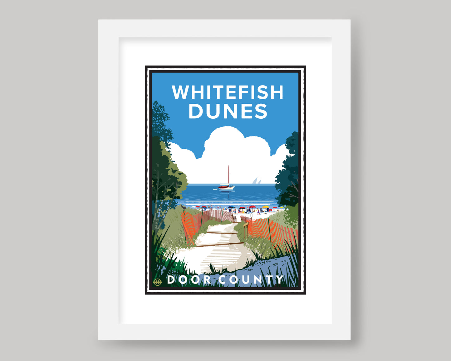 WHITEFISH DUNES DOOR COUNTY || WISCONSIN LANDMARK ART PRINT