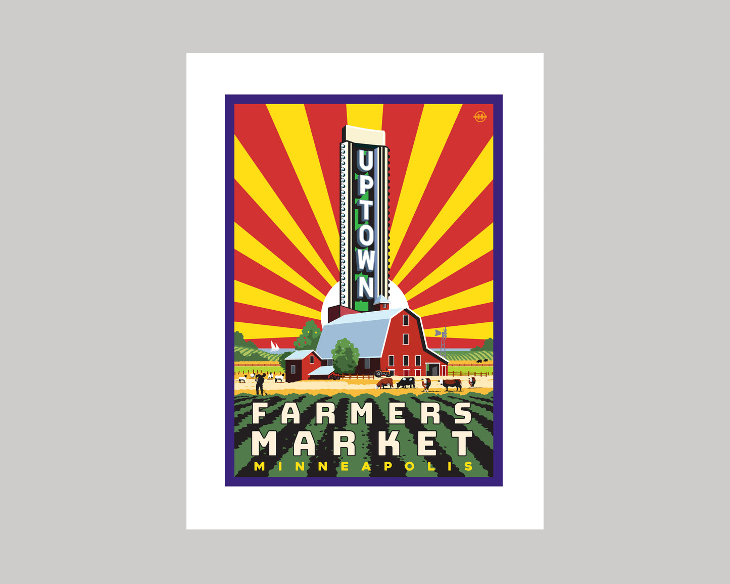 UPTOWN FARMERS MARKET 1 || MINNESOTA LANDMARK ART PRINT