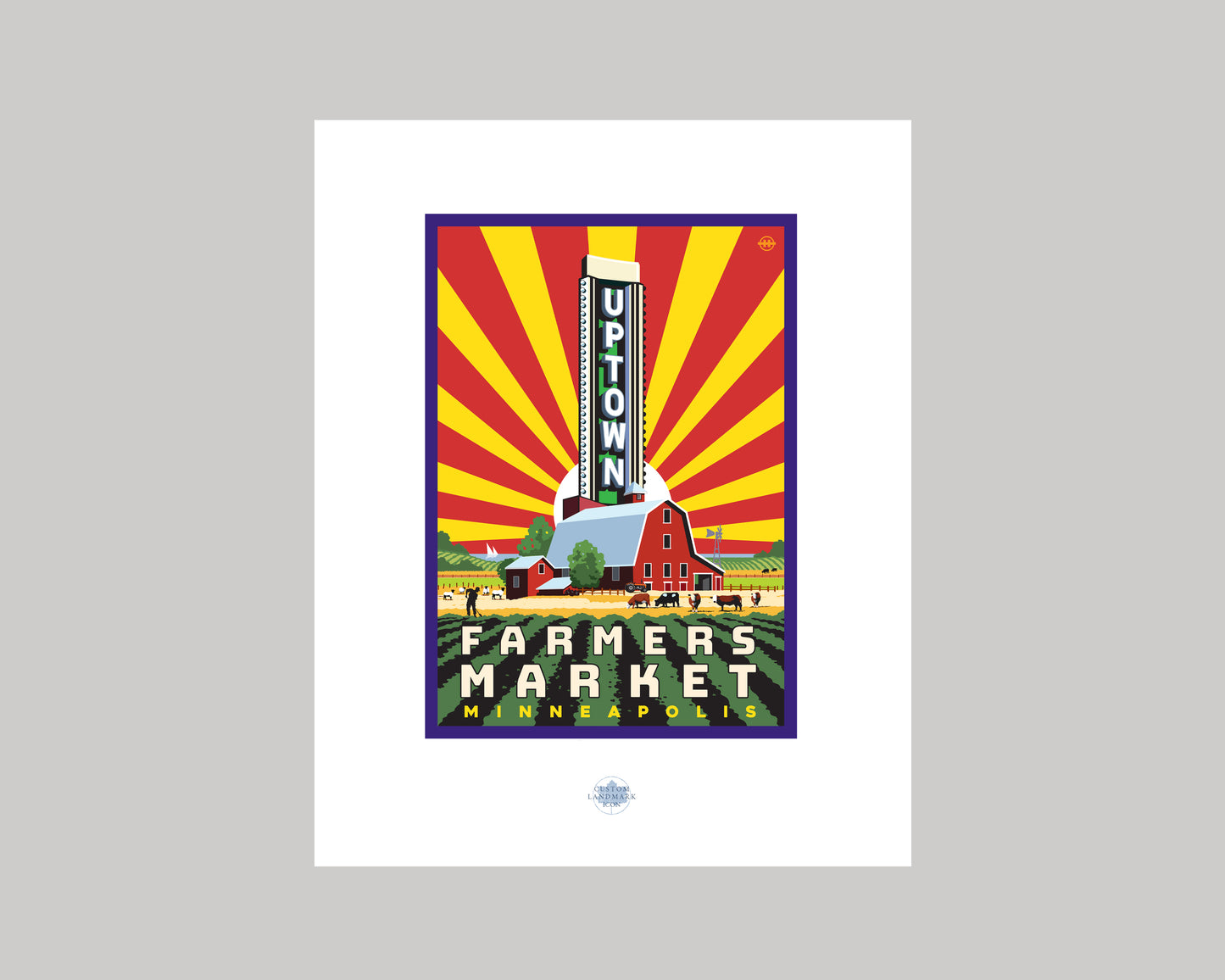 UPTOWN FARMERS MARKET 1 || MINNESOTA LANDMARK ART PRINT