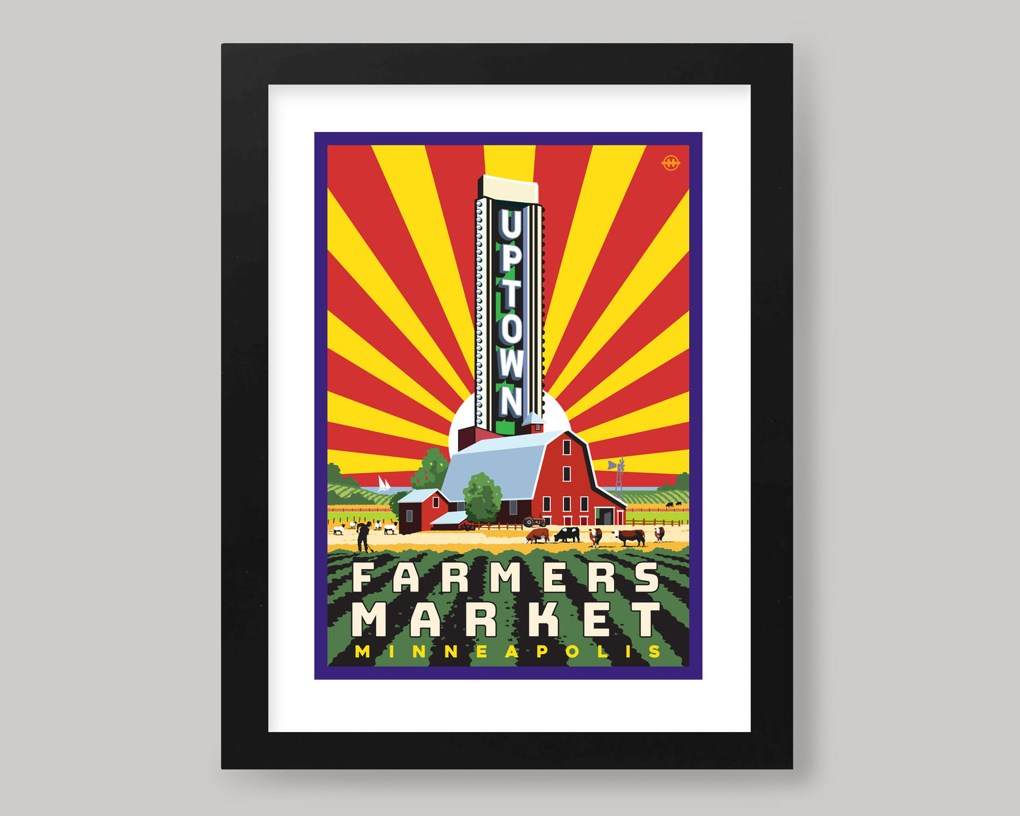 UPTOWN FARMERS MARKET 1 || MINNESOTA LANDMARK ART PRINT