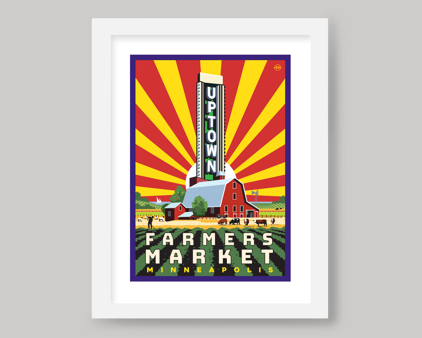UPTOWN FARMERS MARKET 1 || MINNESOTA LANDMARK ART PRINT