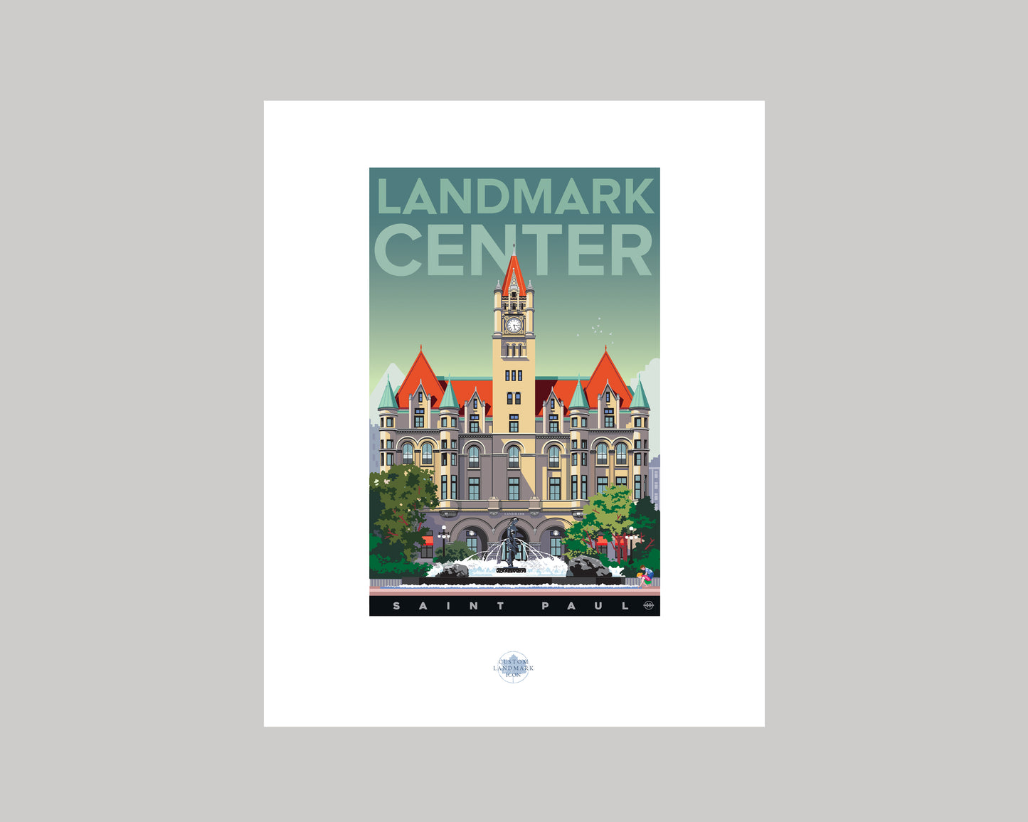 LANDMARK CENTER, ST. PAUL || MINNESOTA LANDMARK ART PRINT