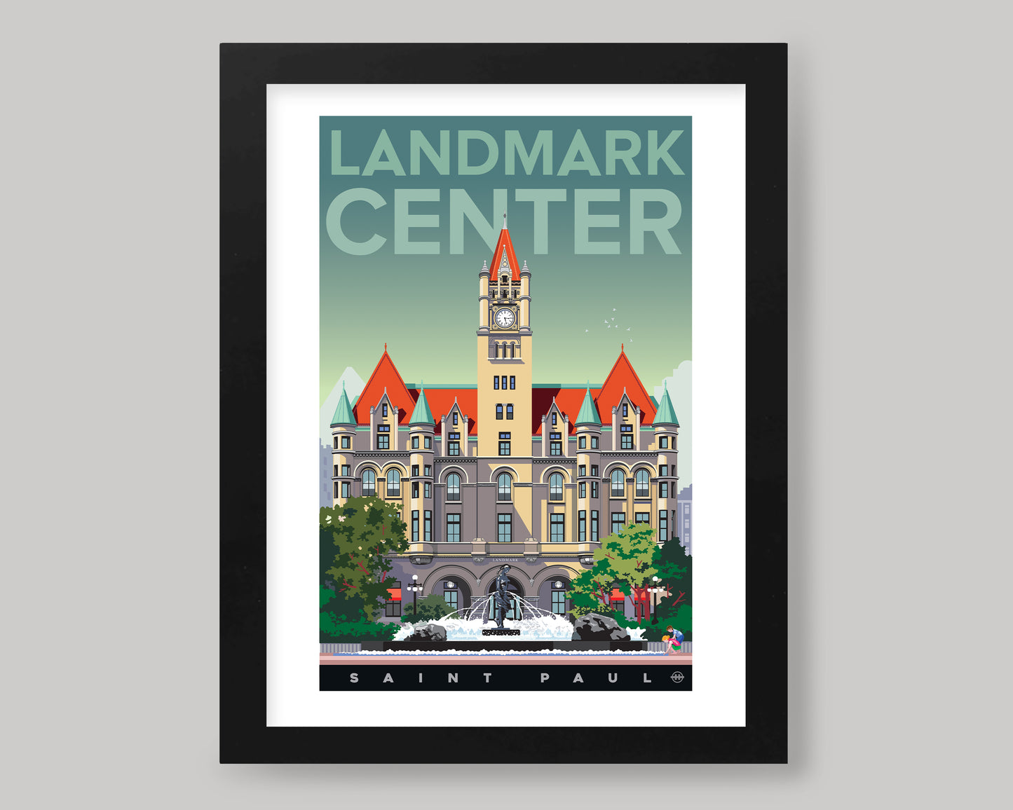 LANDMARK CENTER, ST. PAUL || MINNESOTA LANDMARK ART PRINT