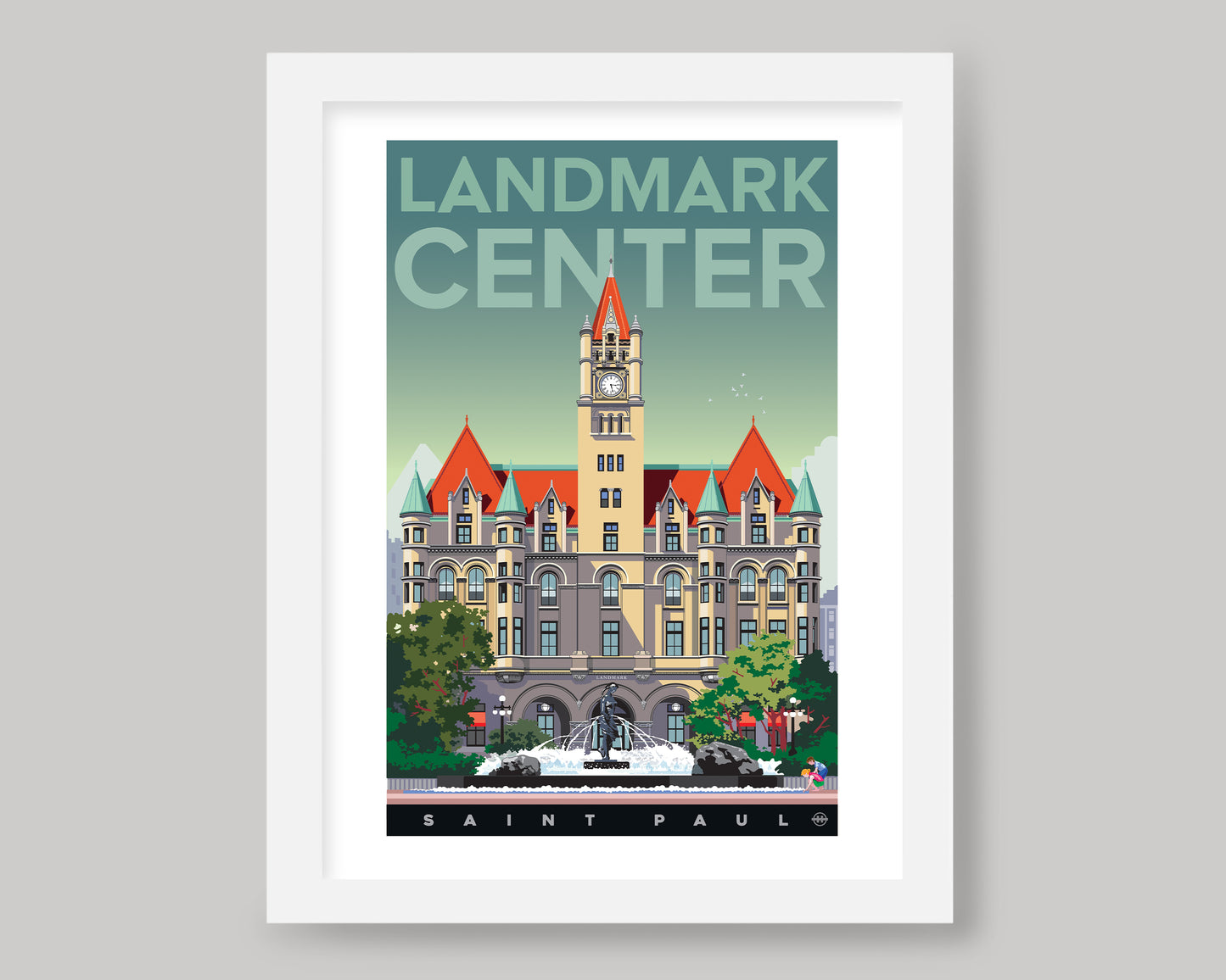 LANDMARK CENTER, ST. PAUL || MINNESOTA LANDMARK ART PRINT