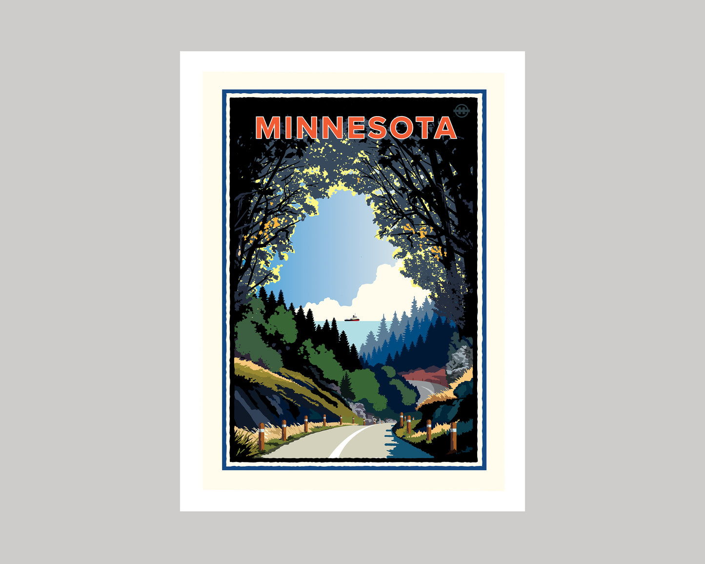 SCENIC MINNESOTA ROADTRIP || MINNESOTA LANDMARK ART PRINT