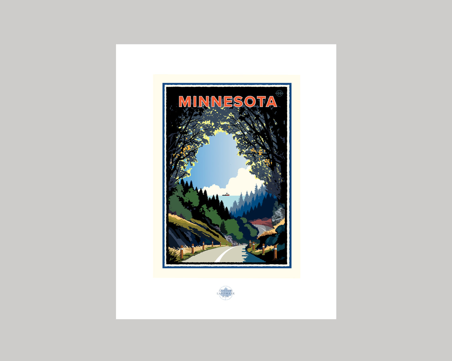 SCENIC MINNESOTA ROADTRIP || MINNESOTA LANDMARK ART PRINT