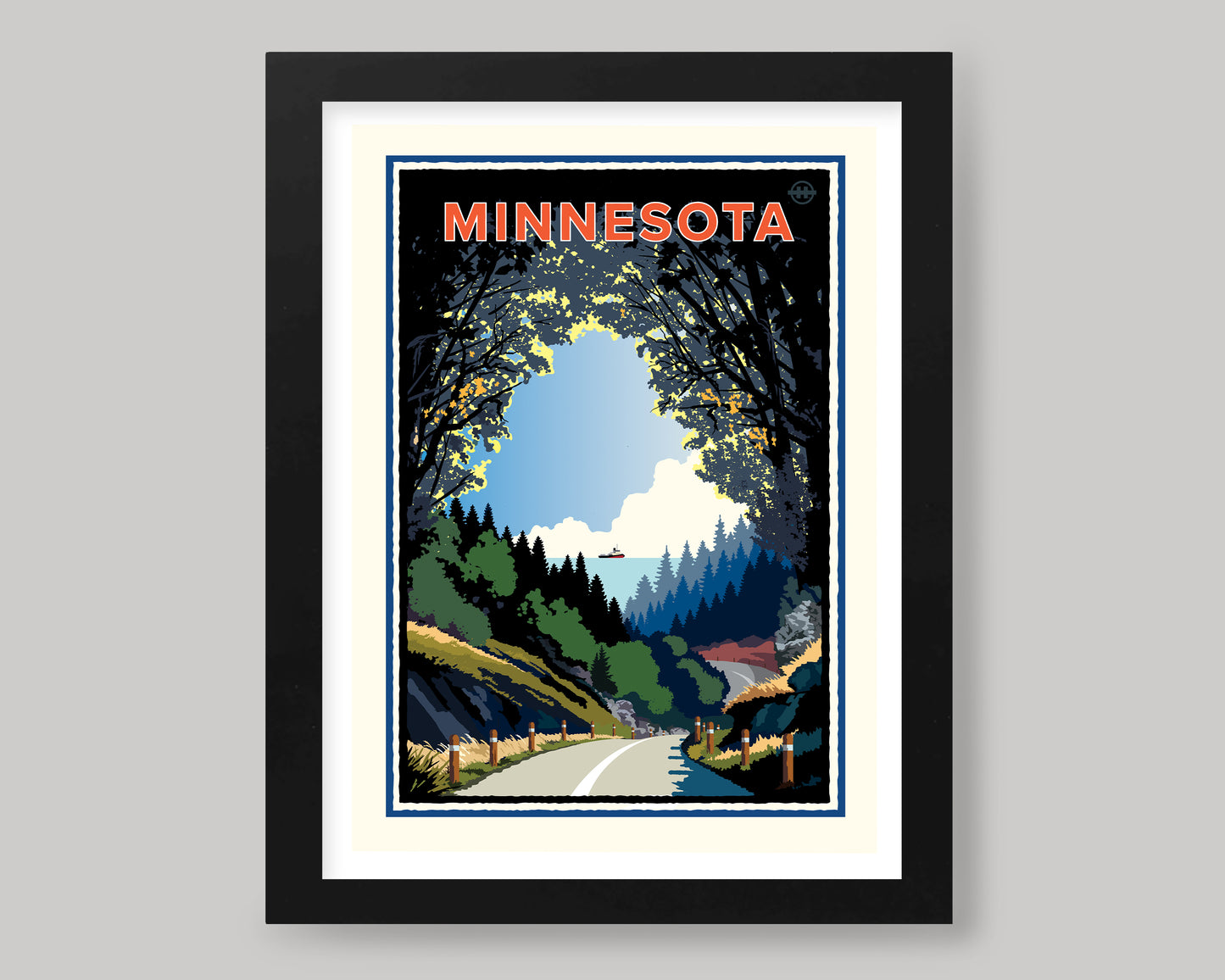 SCENIC MINNESOTA ROADTRIP || MINNESOTA LANDMARK ART PRINT