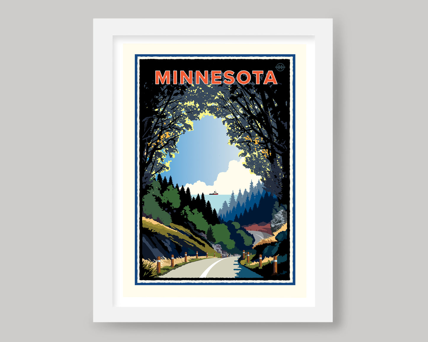 SCENIC MINNESOTA ROADTRIP || MINNESOTA LANDMARK ART PRINT