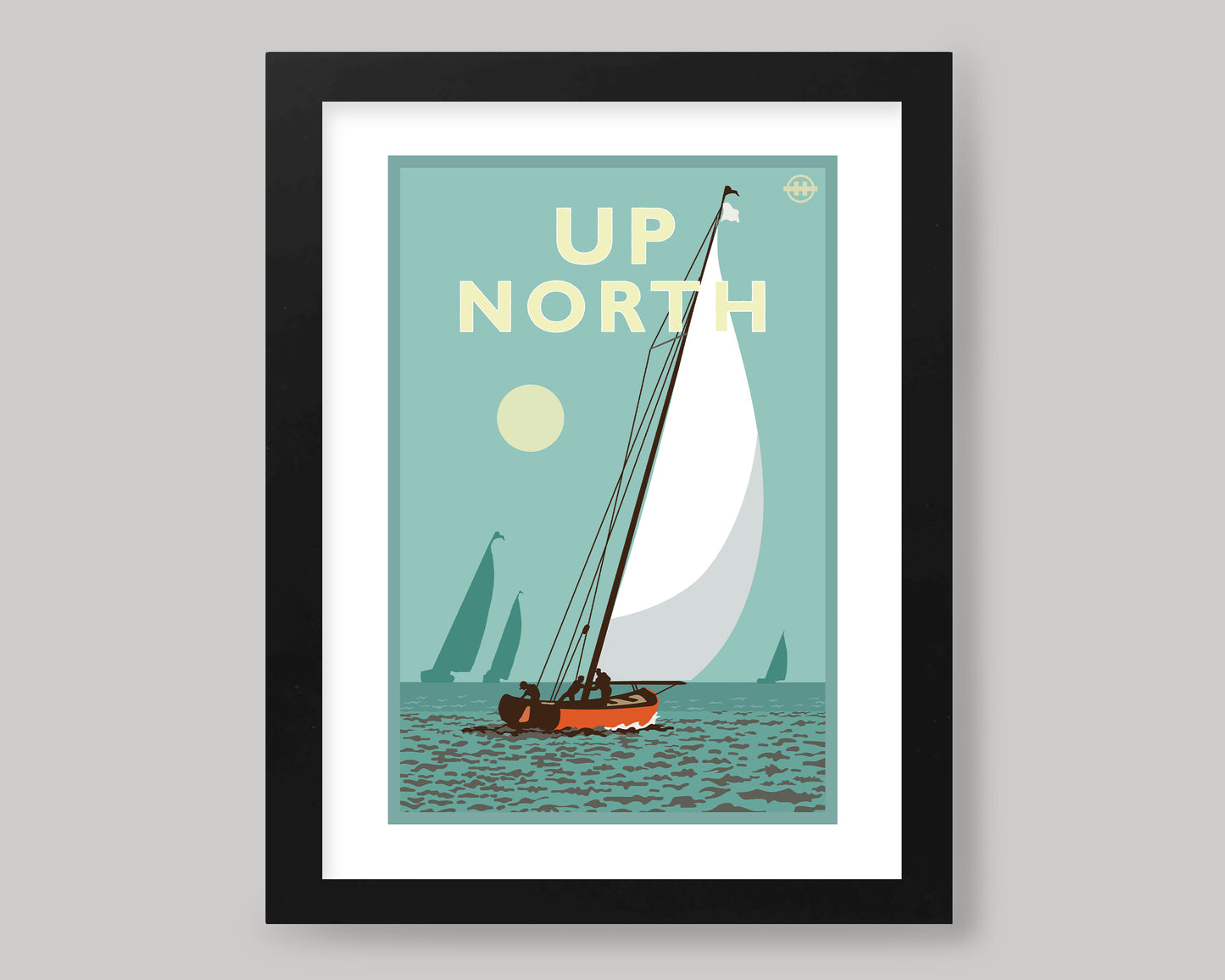 UP NORTH SUMMER SERIES- TEAL SKY SAILING || LANDMARK ART PRINT