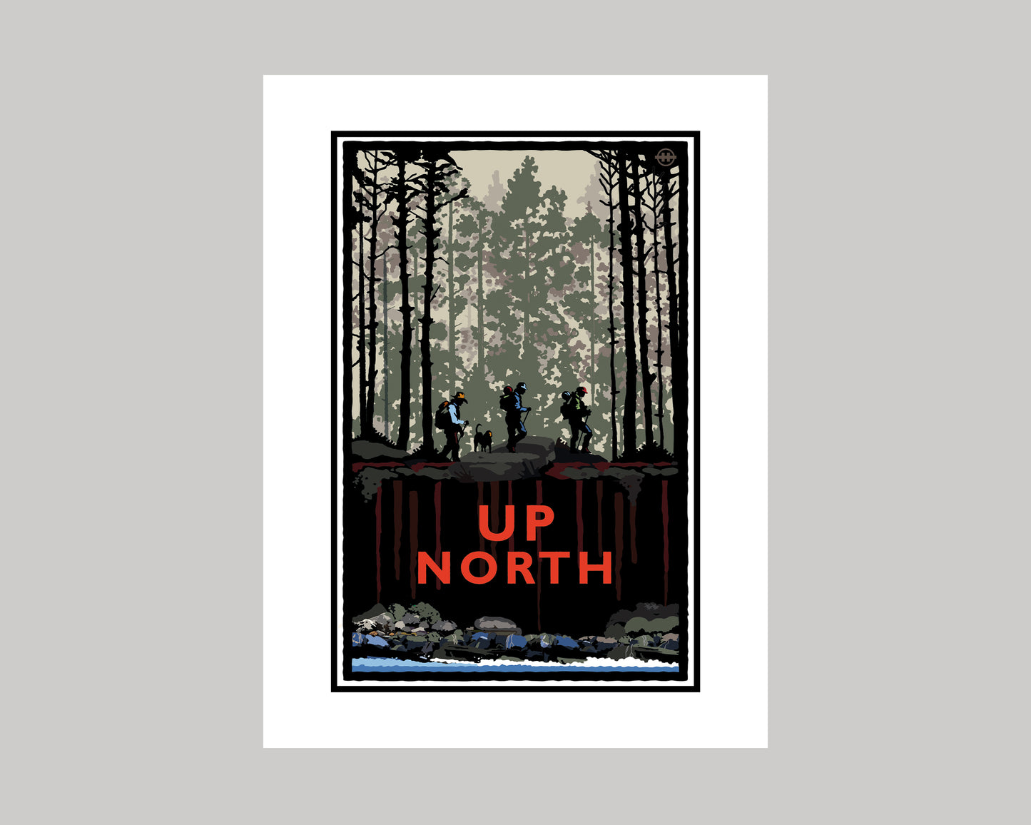 UP NORTH SUMMER SERIES- FOREST HIKE || LANDMARK ART PRINT
