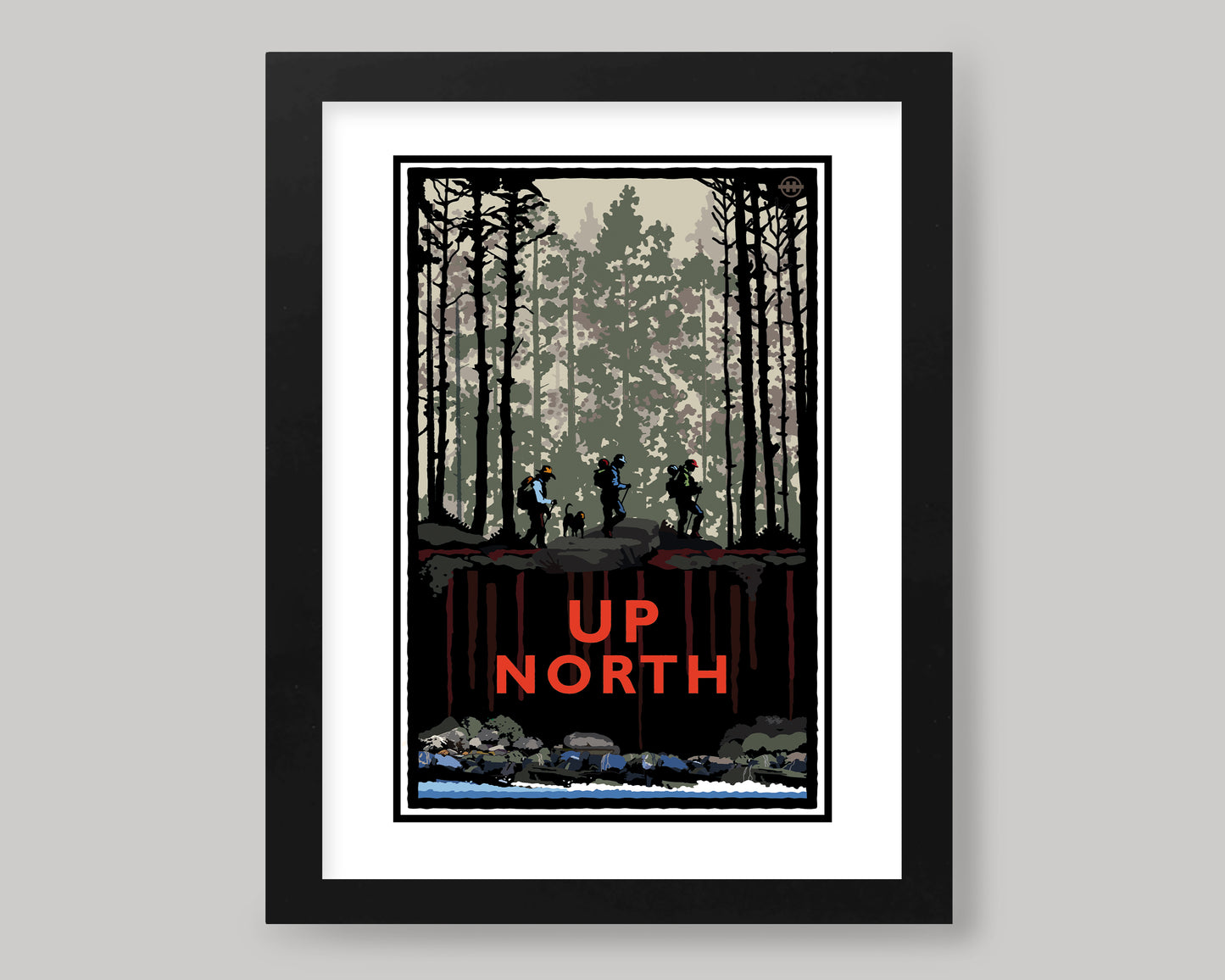UP NORTH SUMMER SERIES- FOREST HIKE || LANDMARK ART PRINT