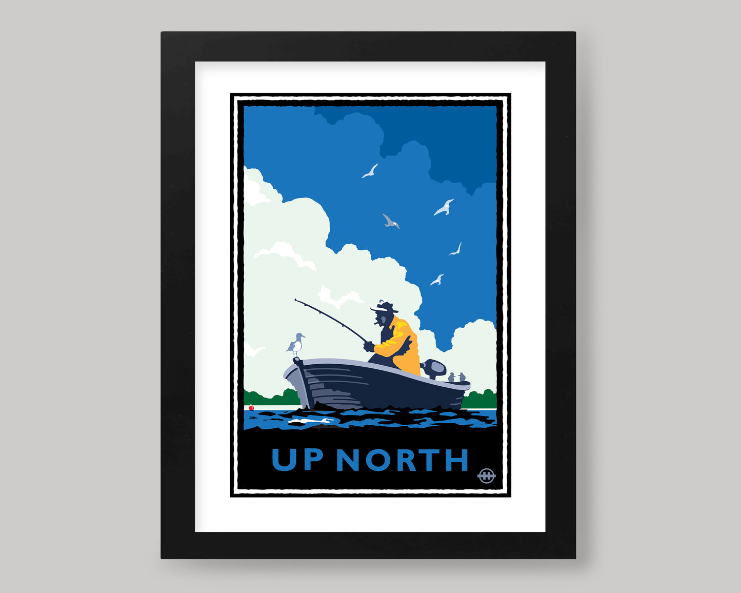 UP NORTH SUMMER SERIES- FISHING || LANDMARK ART PRINT