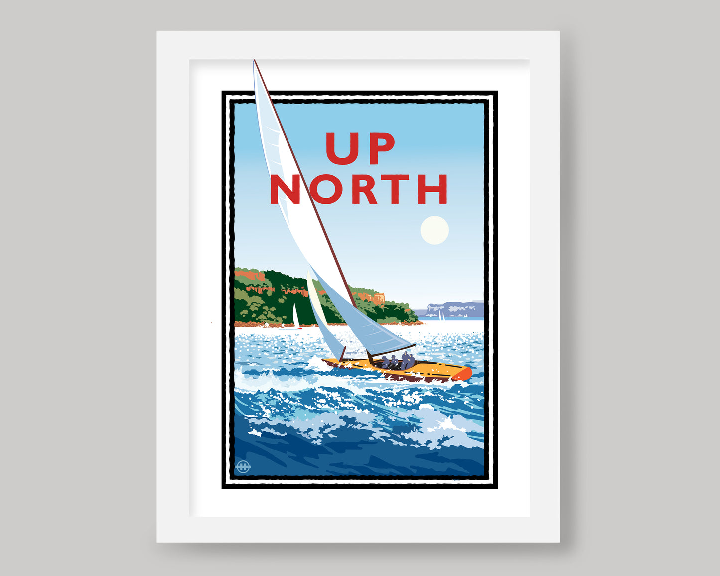 UP NORTH SUMMER SERIES- SAILING || LANDMARK ART PRINT