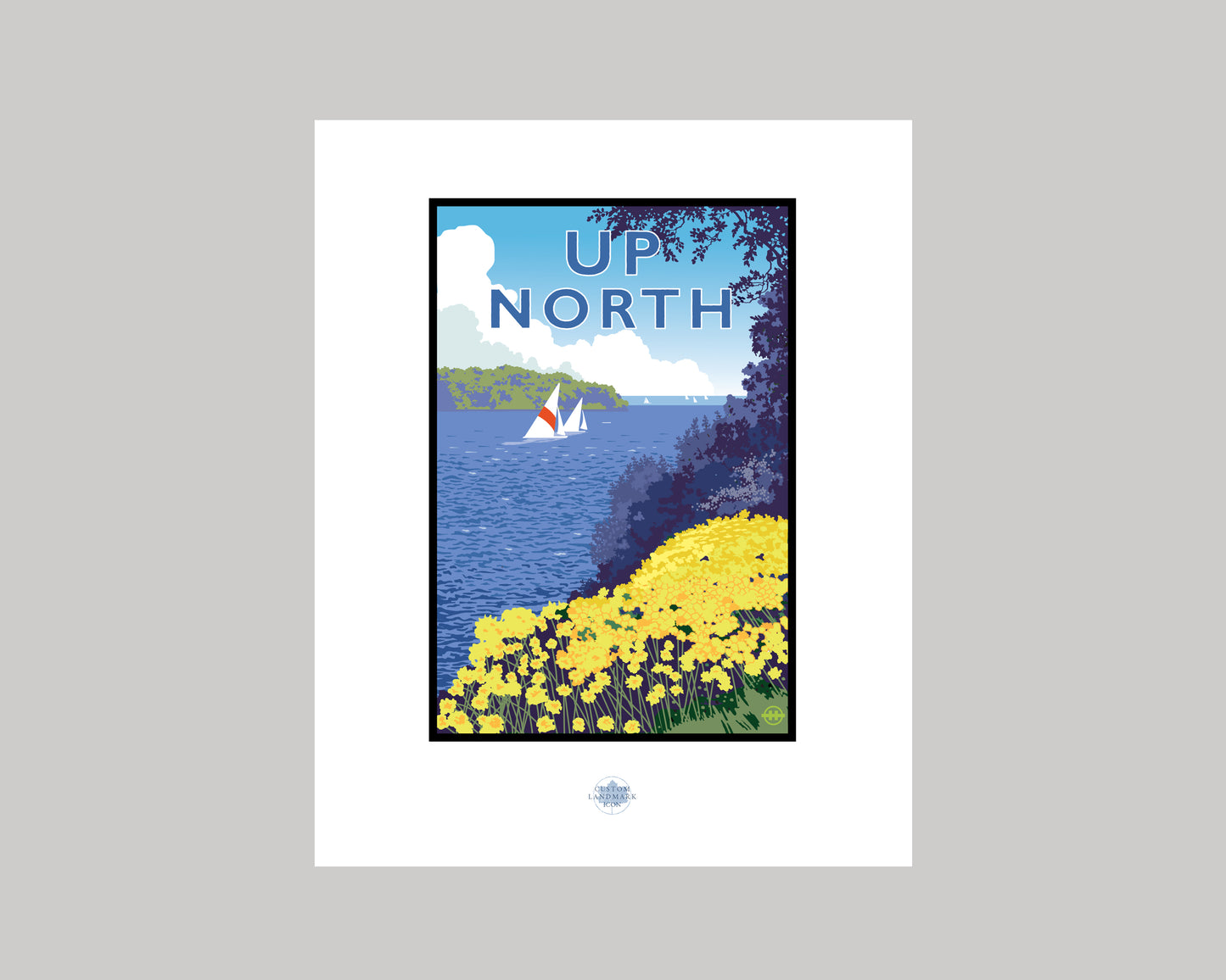 UP NORTH SUMMER SERIES- LAKESIDE FLOWERS || LANDMARK ART PRINT