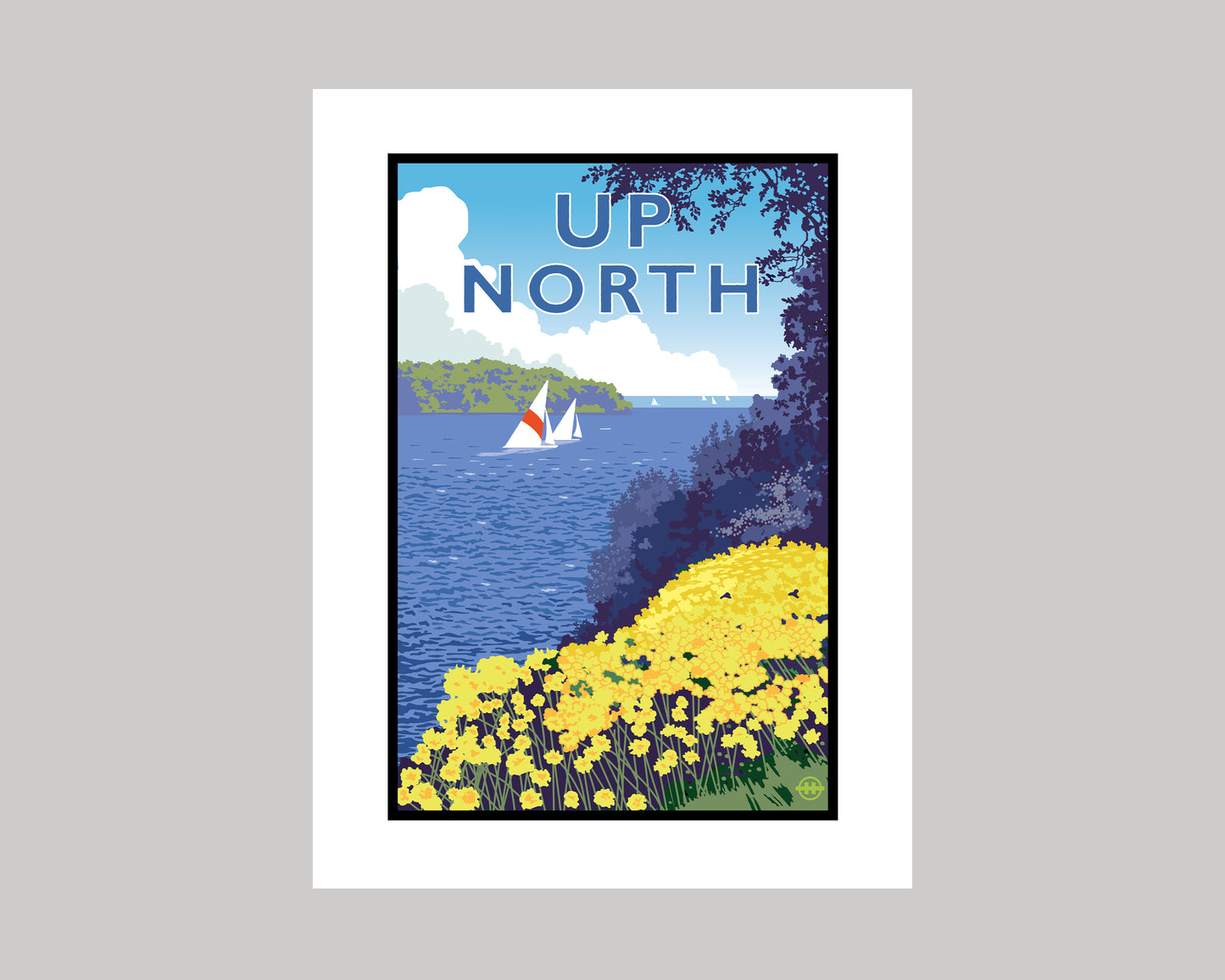 UP NORTH SUMMER SERIES- LAKESIDE FLOWERS || LANDMARK ART PRINT