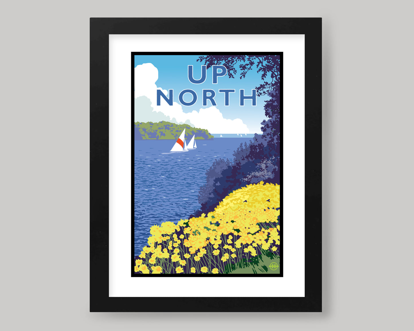 UP NORTH SUMMER SERIES- LAKESIDE FLOWERS || LANDMARK ART PRINT