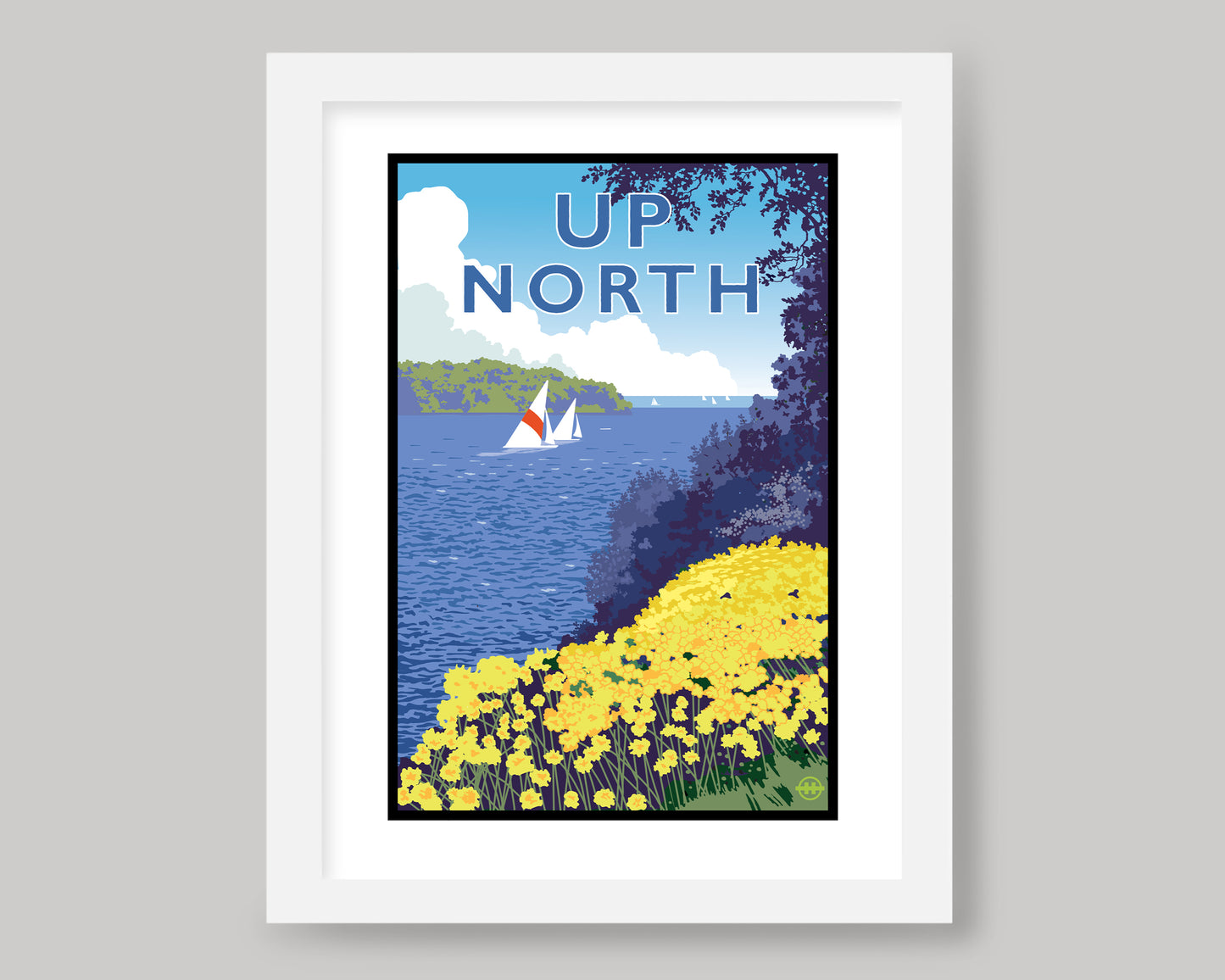 UP NORTH SUMMER SERIES- LAKESIDE FLOWERS || LANDMARK ART PRINT