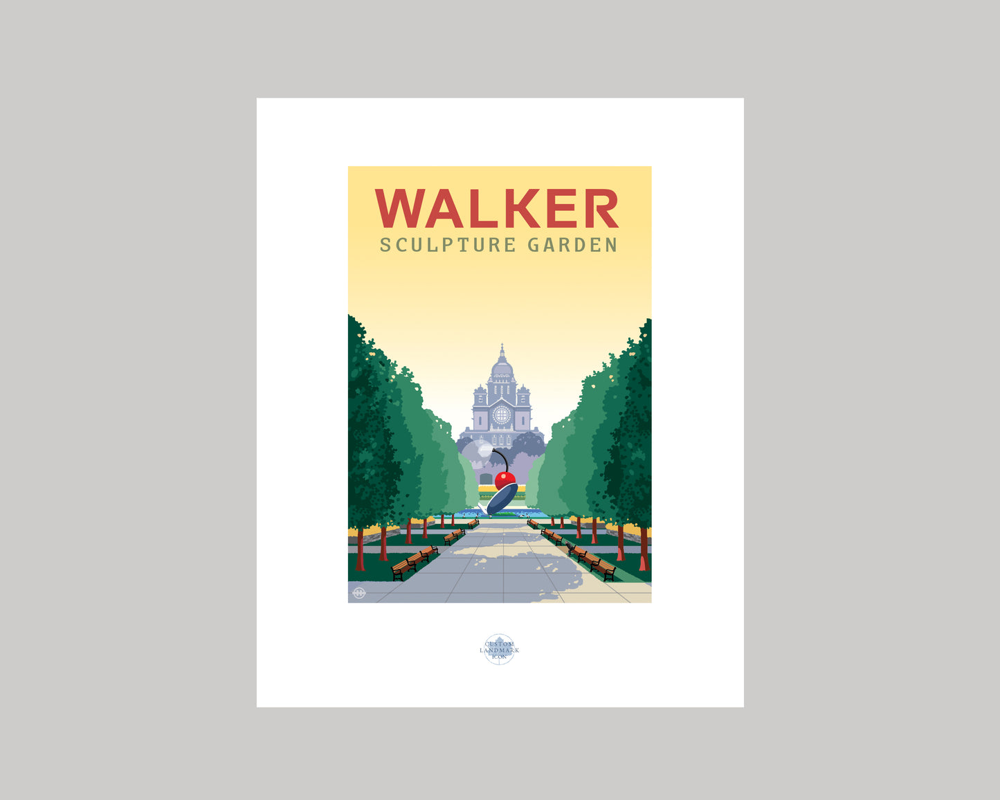 WALKER SCULPTURE GARDEN || MINNESOTA LANDMARK ART PRINT