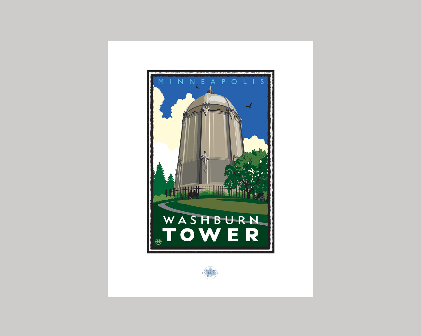 WASHBURN TOWER || MINNESOTA LANDMARK ART PRINT