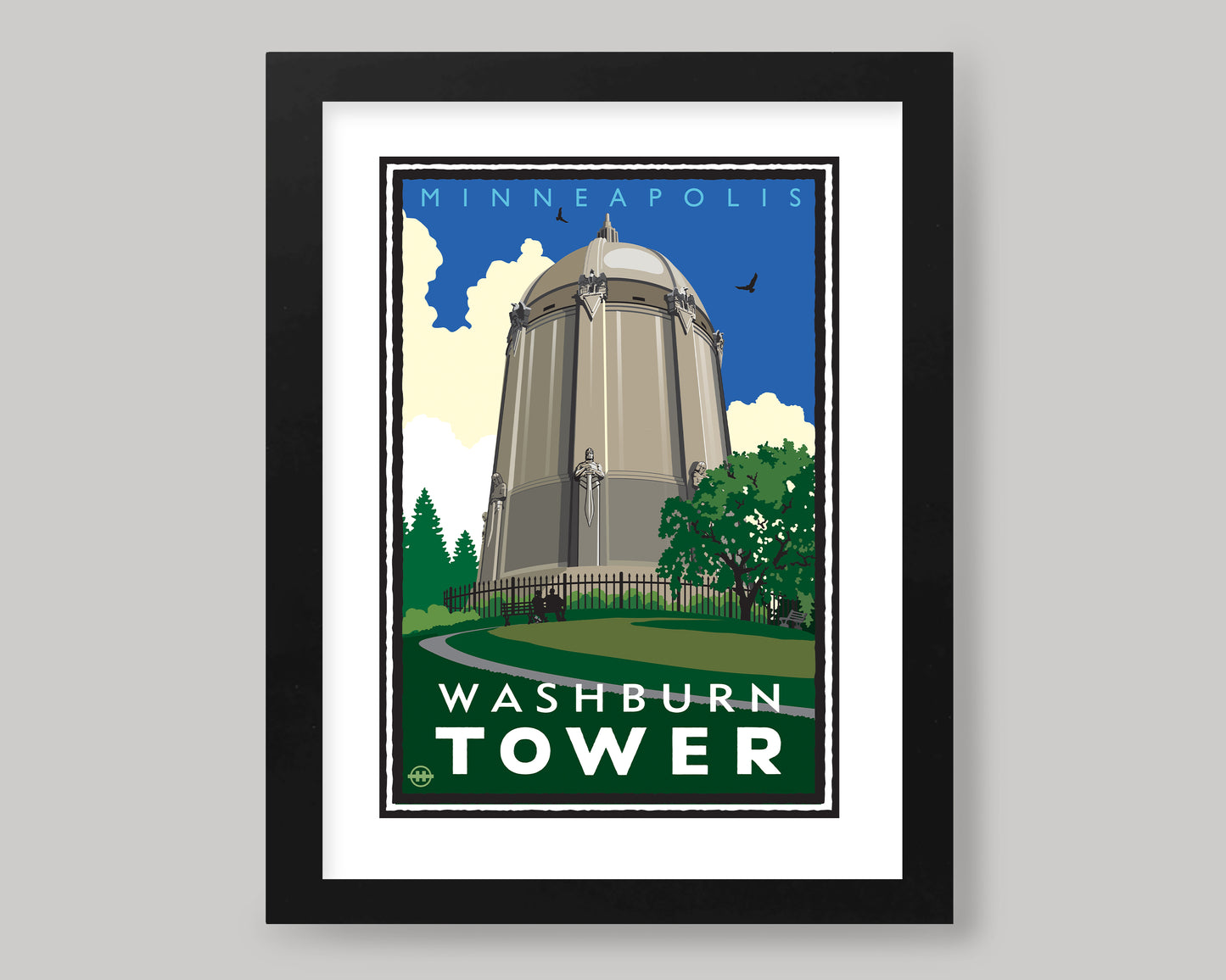 WASHBURN TOWER || MINNESOTA LANDMARK ART PRINT
