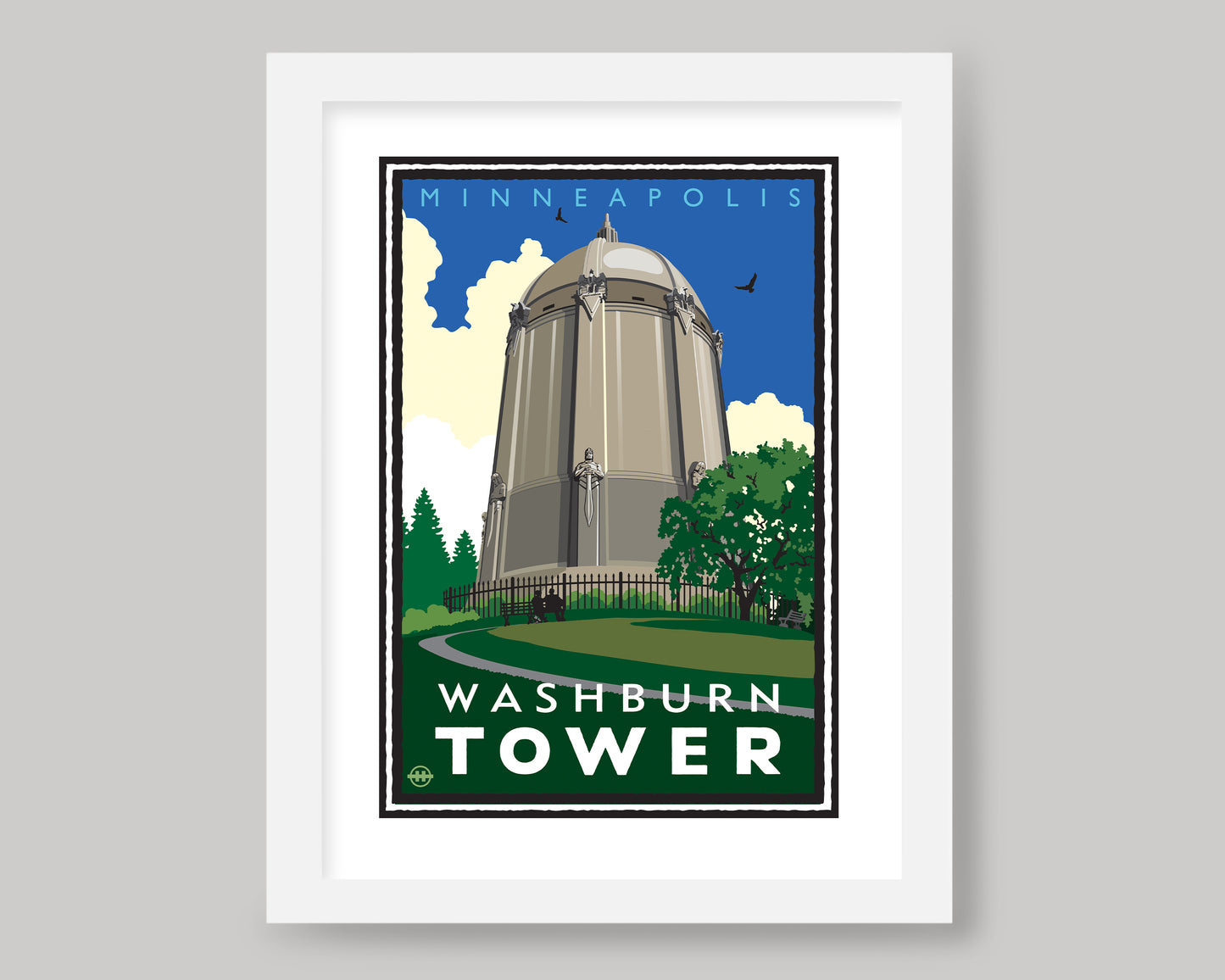 WASHBURN TOWER || MINNESOTA LANDMARK ART PRINT