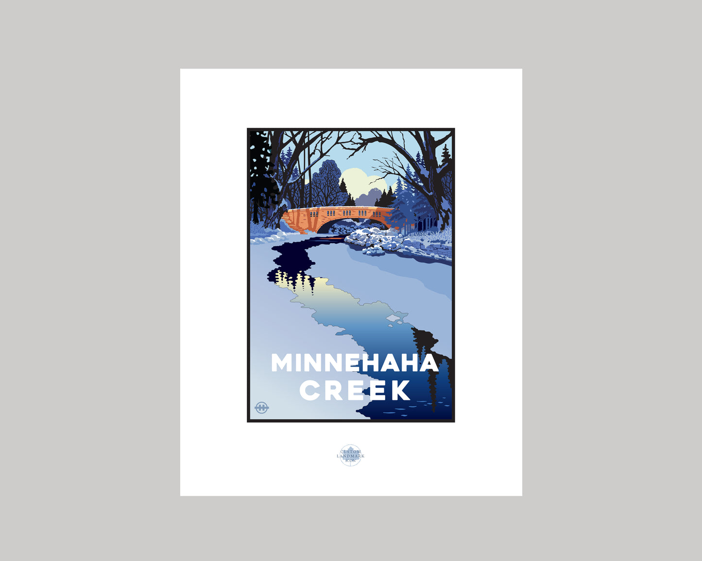 MINNEHAHA CREEK WINTER || MINNESOTA LANDMARK ART PRINT