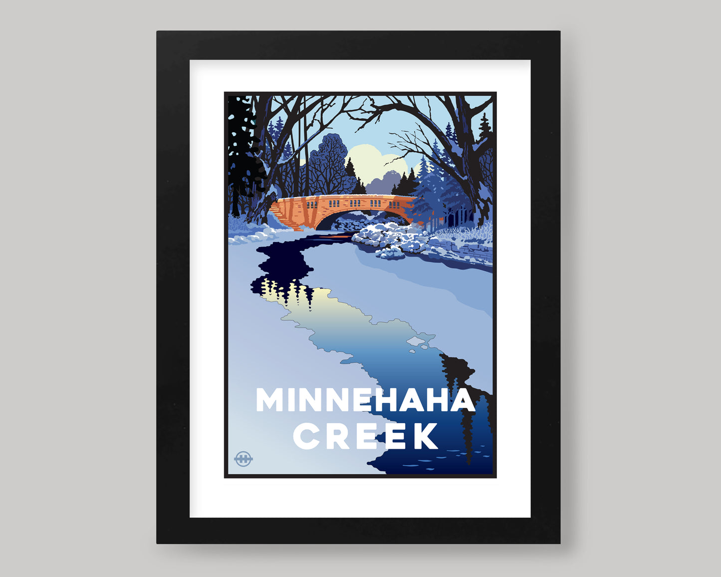 MINNEHAHA CREEK WINTER || MINNESOTA LANDMARK ART PRINT