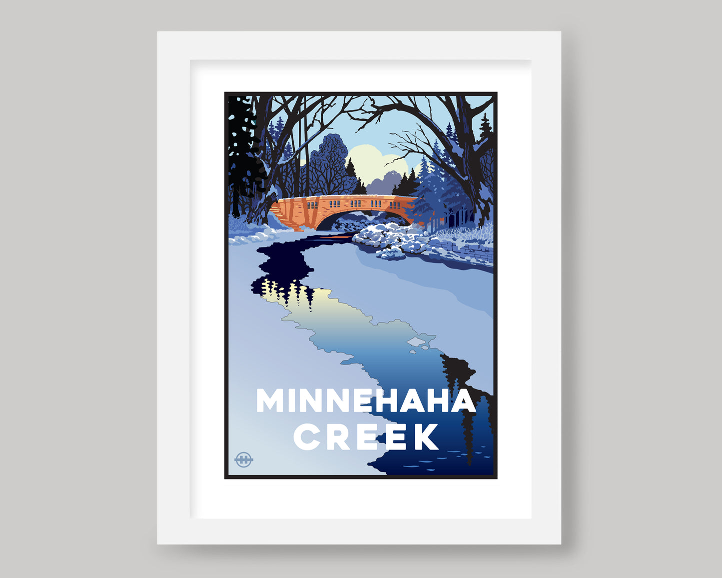 MINNEHAHA CREEK WINTER || MINNESOTA LANDMARK ART PRINT
