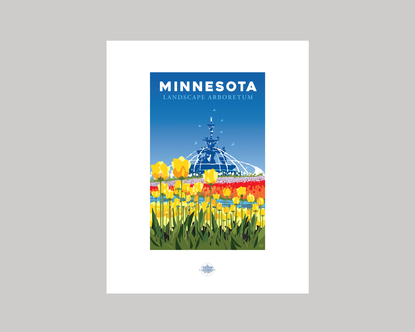 MINNESOTA LANDSCAPE ARBORETUM || MINNESOTA LANDMARK ART PRINT