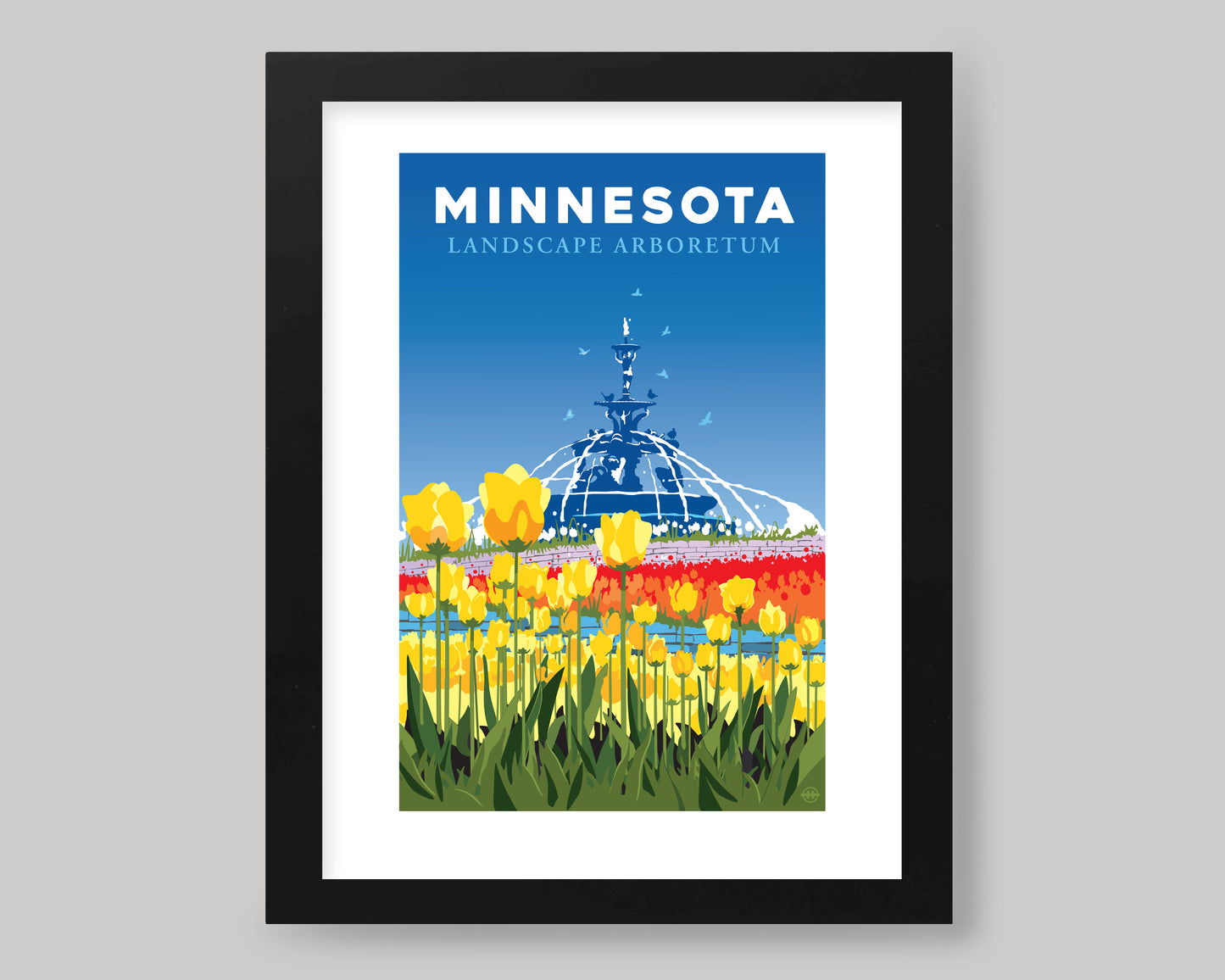 MINNESOTA LANDSCAPE ARBORETUM || MINNESOTA LANDMARK ART PRINT