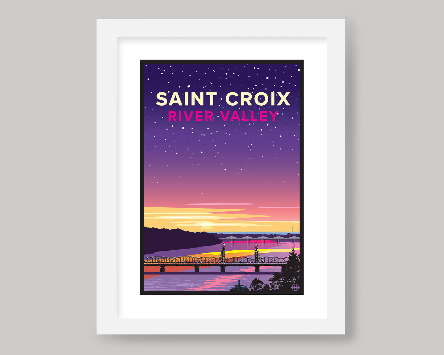 ST. CROIX RIVER VALLEY SUNRISE || MINNESOTA LANDMARK ART PRINT