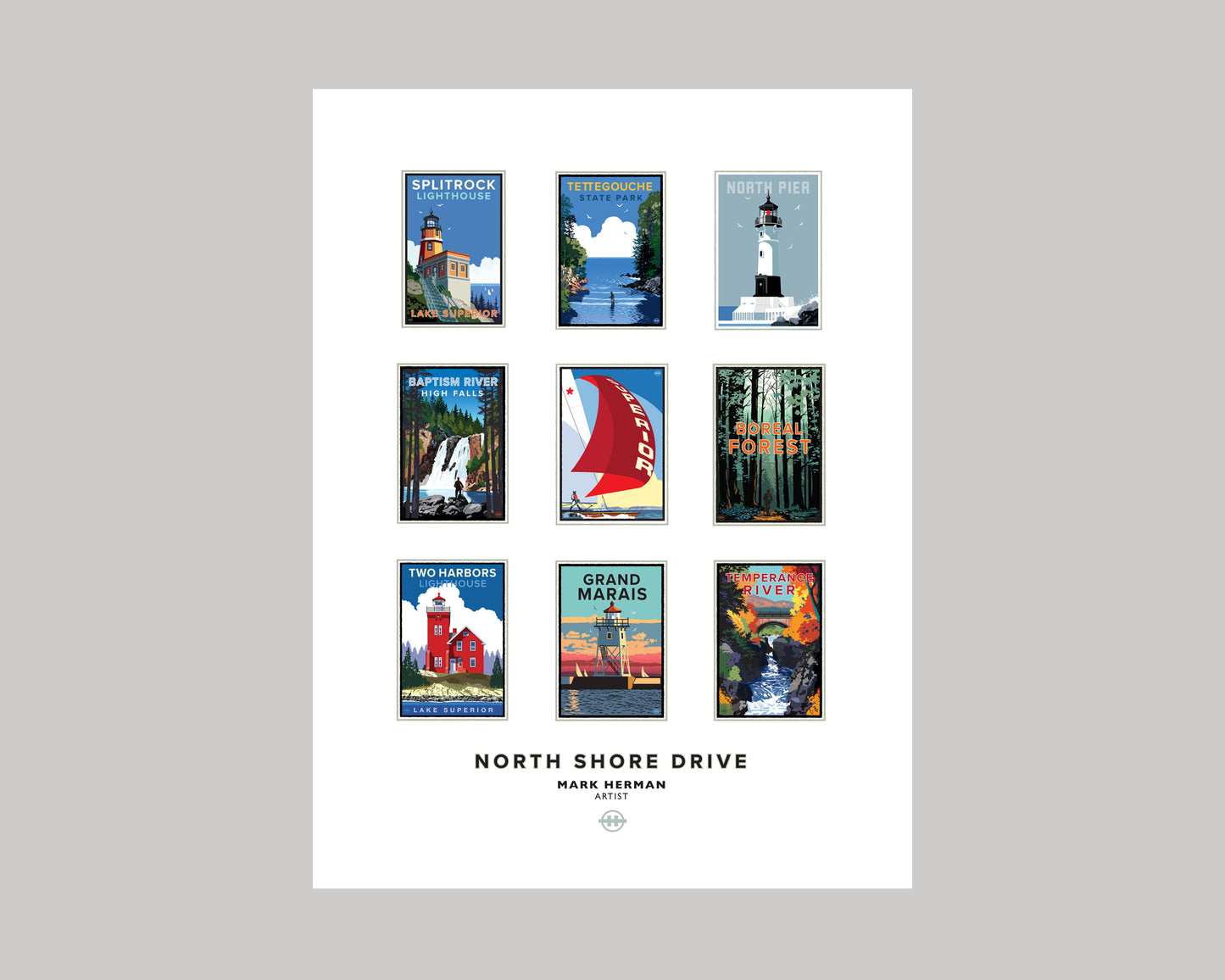 NORTH SHORE DRIVE || MINNESOTA LANDMARK ART PRINT
