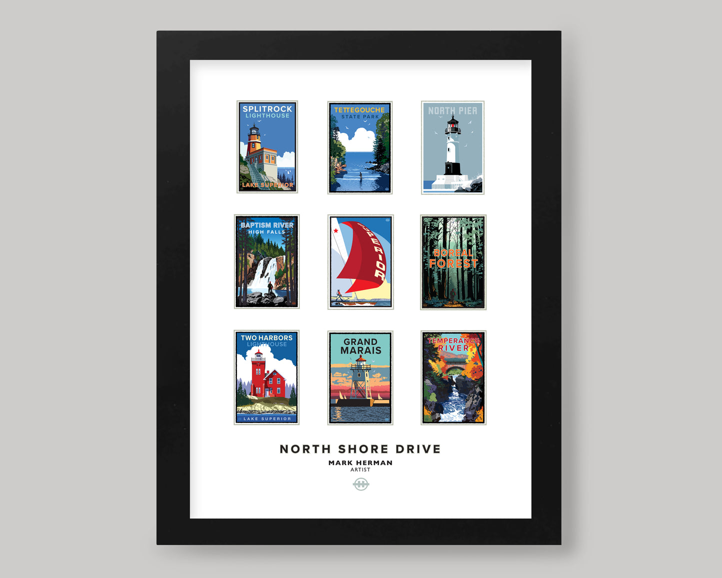 NORTH SHORE DRIVE || MINNESOTA LANDMARK ART PRINT