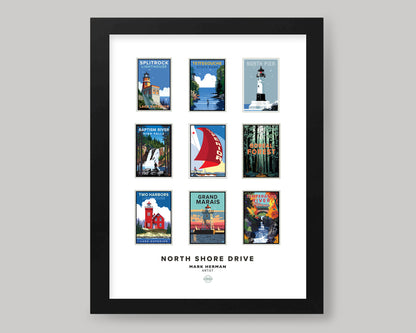 NORTH SHORE DRIVE || MINNESOTA LANDMARK ART PRINT