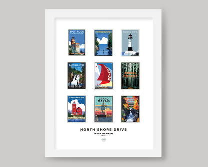 NORTH SHORE DRIVE || MINNESOTA LANDMARK ART PRINT