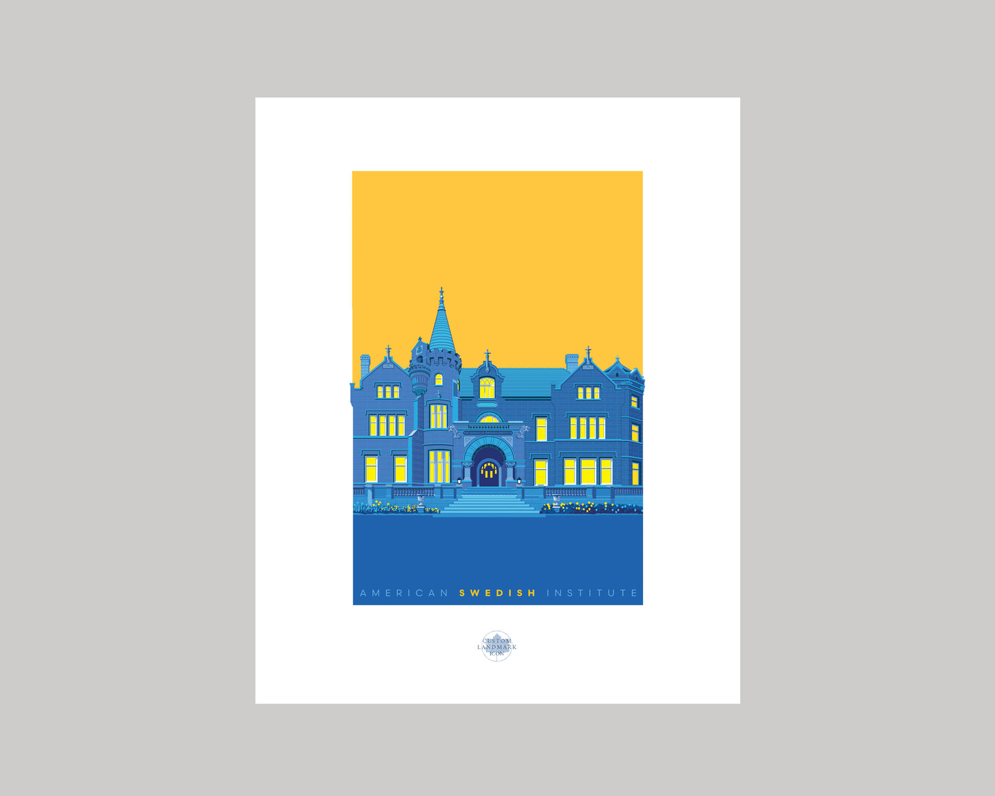 AMERICAN SWEDISH INSTITUTE WS || MINNESOTA LANDMARK ART PRINT