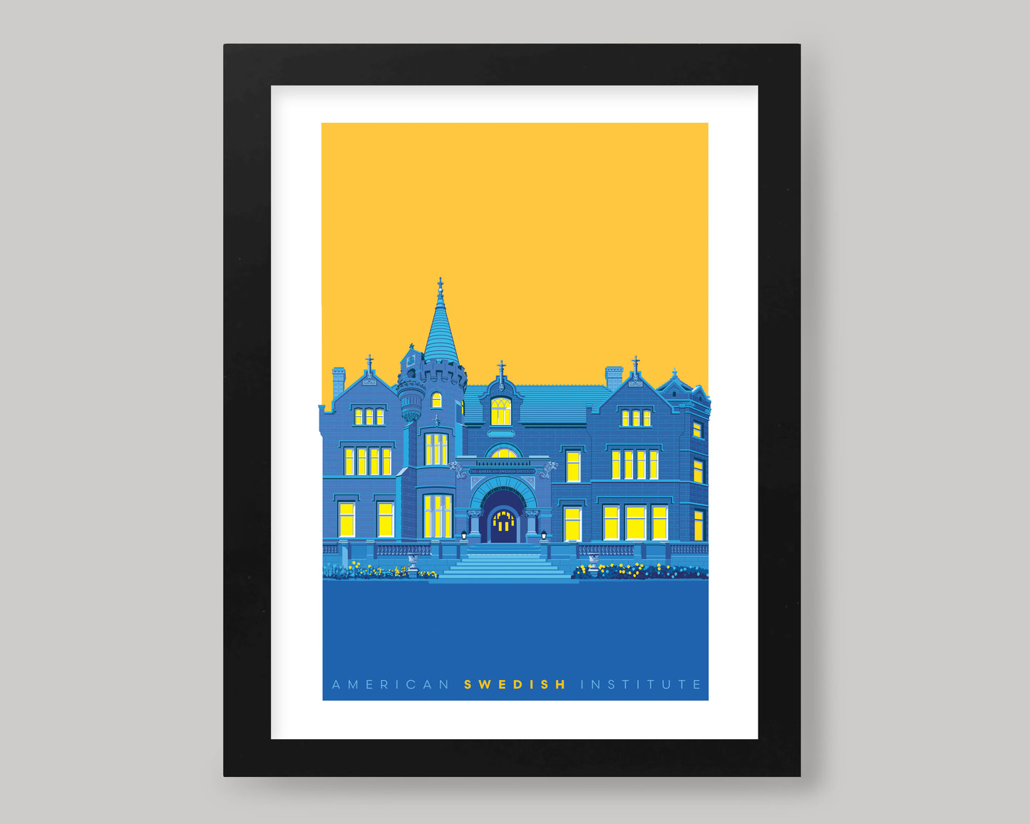 AMERICAN SWEDISH INSTITUTE WS || MINNESOTA LANDMARK ART PRINT