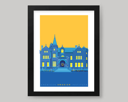 AMERICAN SWEDISH INSTITUTE WS || MINNESOTA LANDMARK ART PRINT